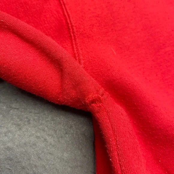 Paul Frank Hoodie Sweatshirt Red Pullover Y2K Vintage Monkey Graphic Print - Picture 7 of 14